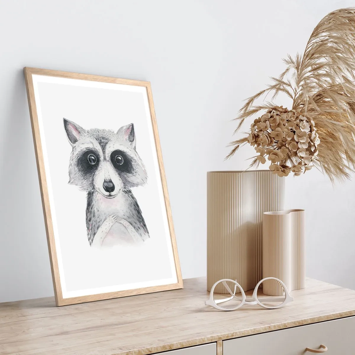 Poszter világos tölgy keretben - Egy pillanat meghatottságra - 50x70 cm