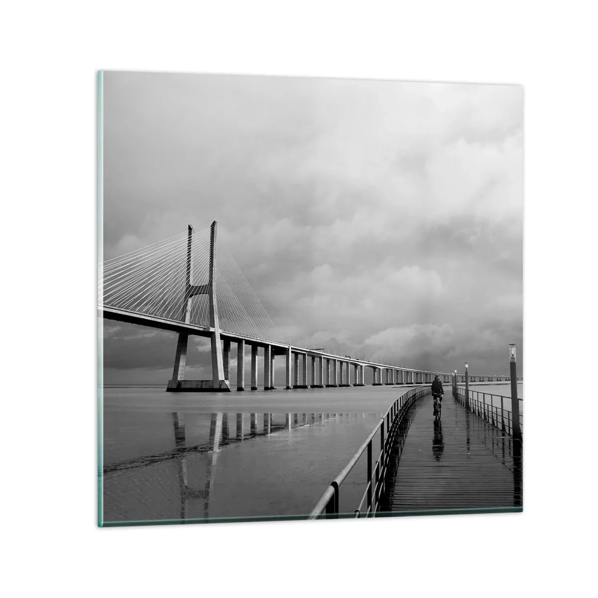 Üveg kép - Mindenkinek, ami neki jár - 40x40 cm