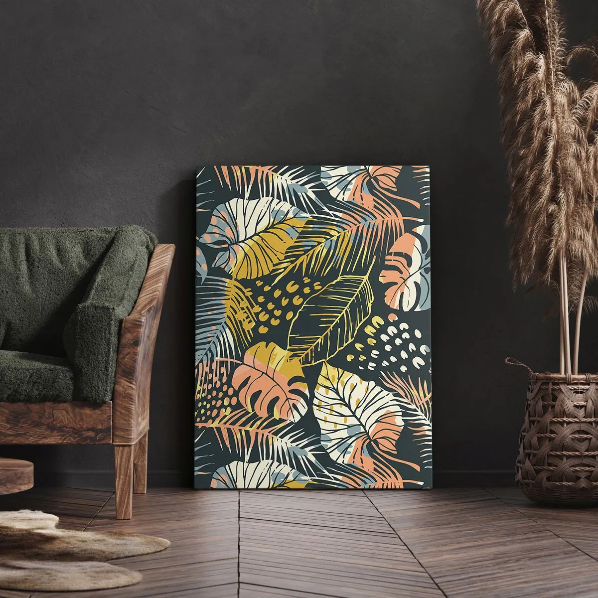 Vászonkép - Leveles fantázia - 50x70 cm