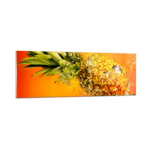 Üveg kép - Trópusi lédús frissesség - 90x30 cm