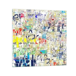 Üveg kép - Egyszerűen tetszik a szemnek - 70x70 cm