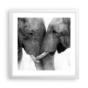 Poszter fekete keretben - Szívélyes vallomás - 40x40 cm