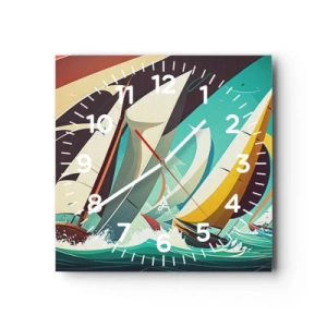 Falióra, Óra - Közelről és személyesen az elemekkel - 30x30 cm