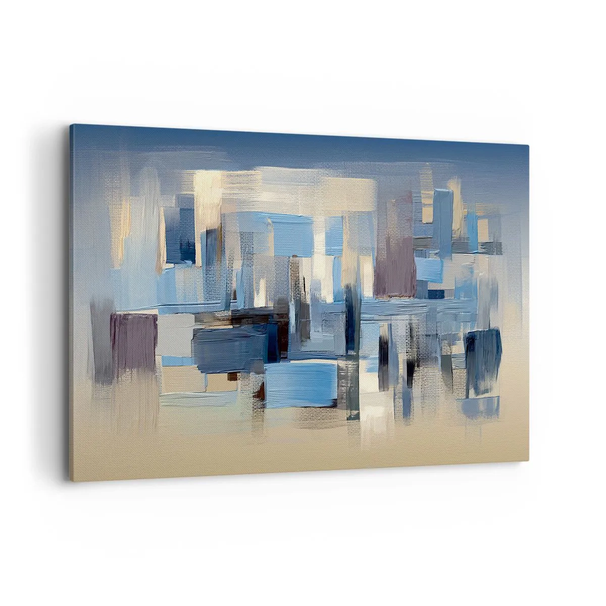 Vászonkép - Kék építmény - 120x80 cm