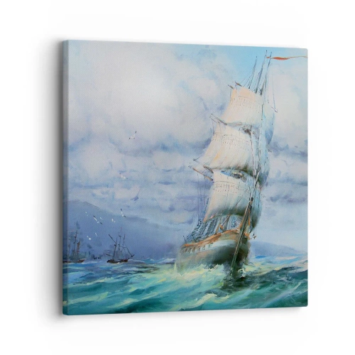 Vászonkép - Segítő szeleket kívánunk - 30x30 cm