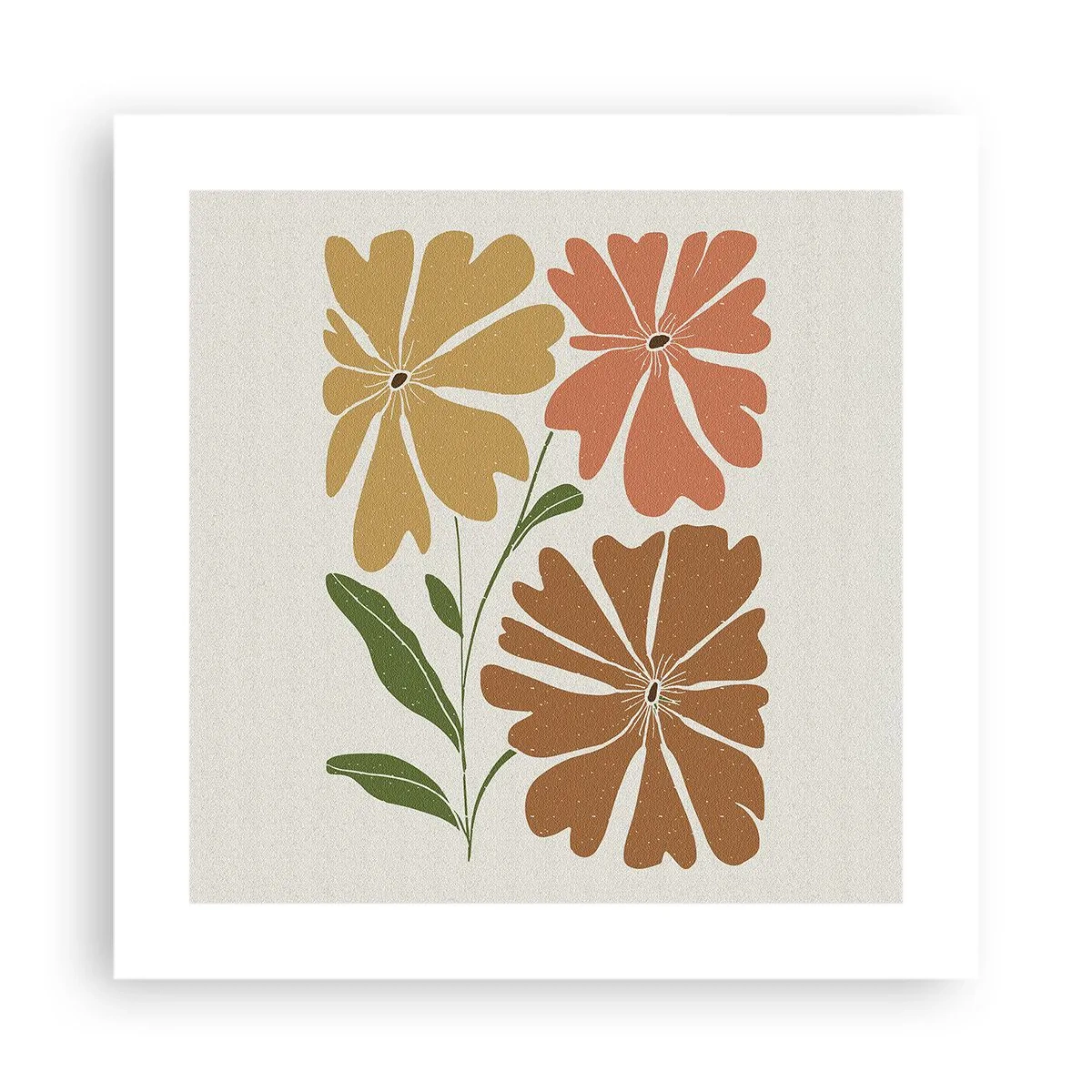 Poszter - Természet és geometria - 40x40 cm