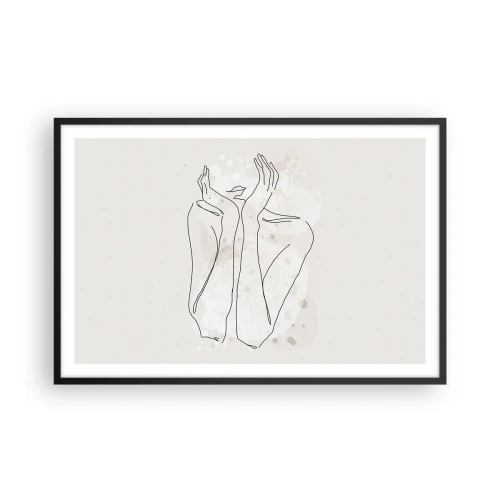 Poszter fehér keretben - Várva-várt pillanat - 91x61 cm