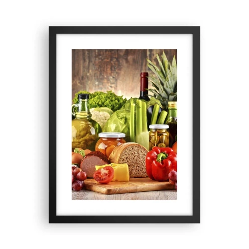 Poszter fehér keretben - Füstölt, sült és pácolt - 30x40 cm