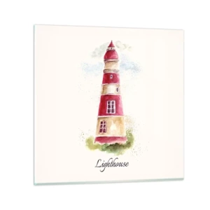 Üveg kép - Körbe mindíg időjárás - 50x50 cm