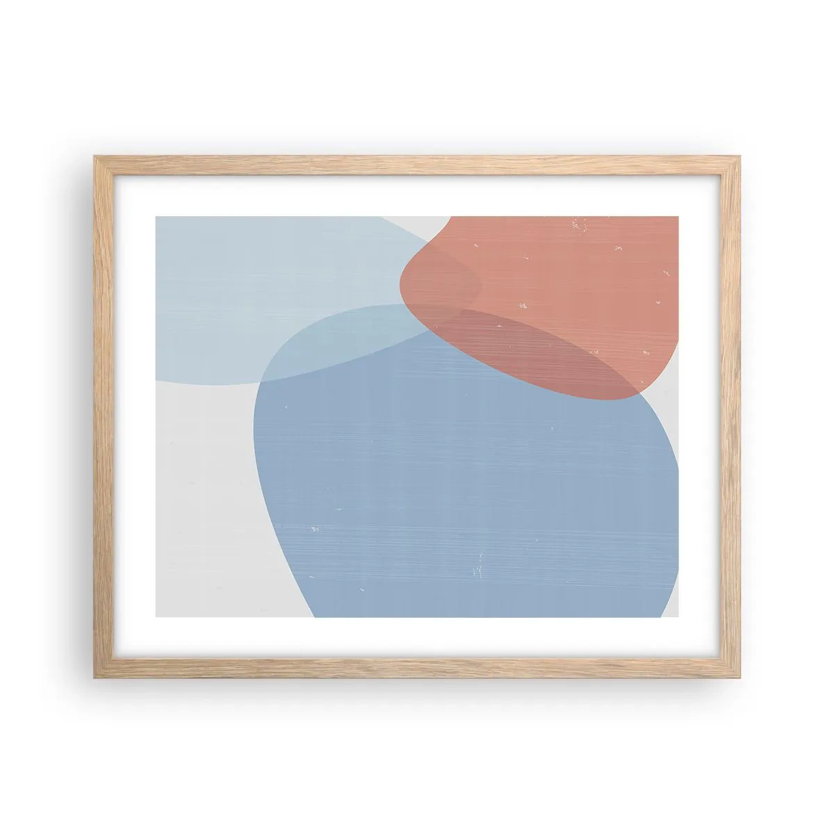 Poszter világos tölgy keretben - Pasztell kapcsolatok - 50x40 cm