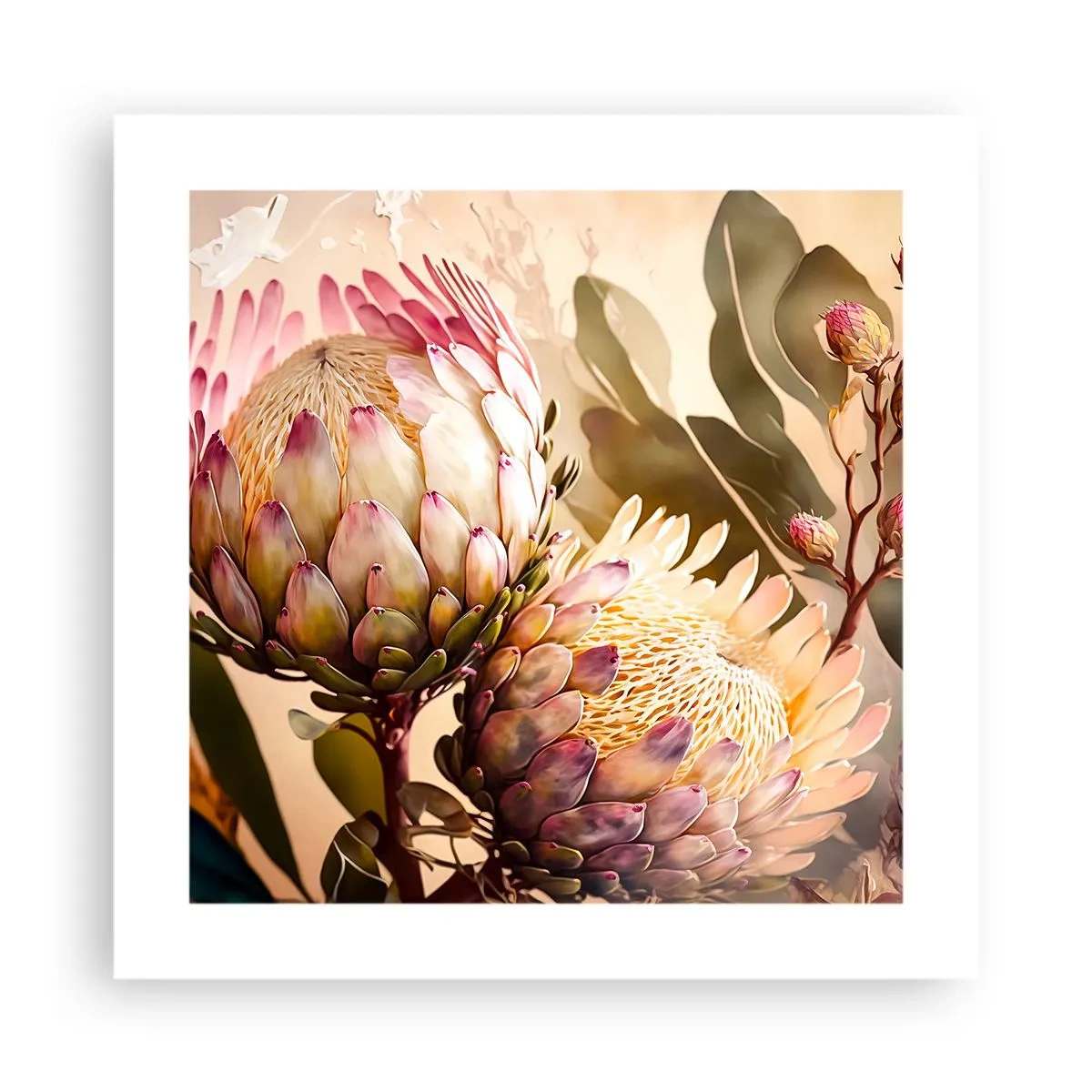 Poszter - Gyengéden átölelve - 40x40 cm