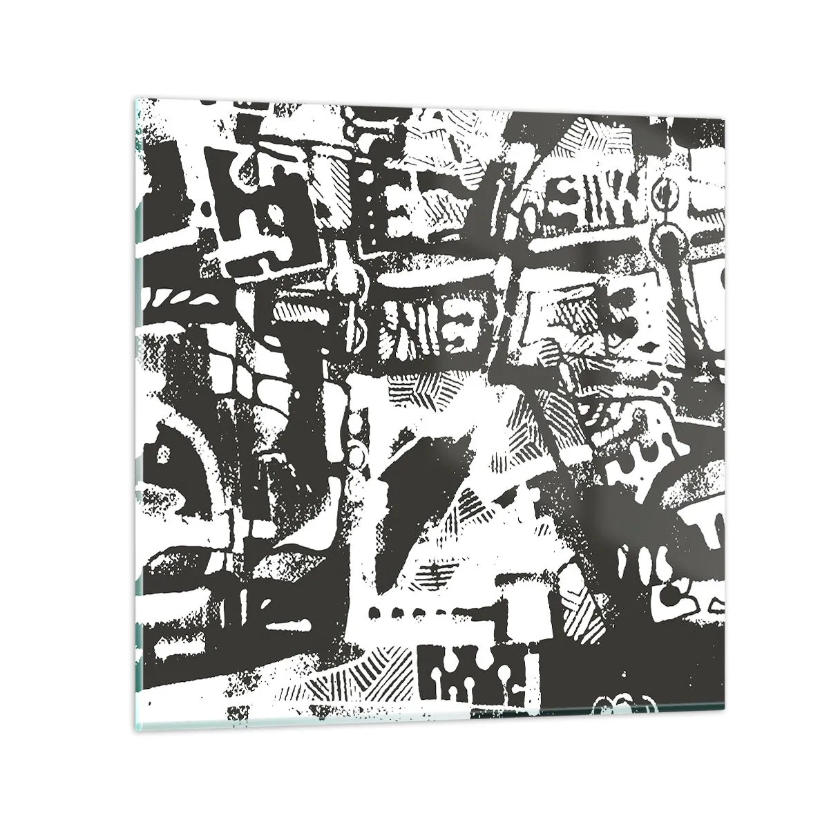 Üveg kép - Rend vagy káosz? - 30x30 cm