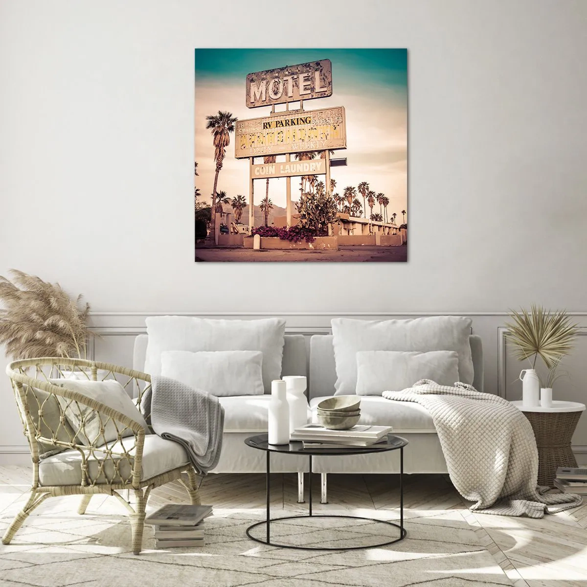 Üveg kép - Itt megállt az idő - 40x40 cm