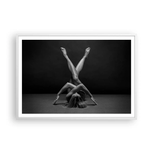 Poszter fekete keretben - A meztelenség geometriája - 100x70 cm