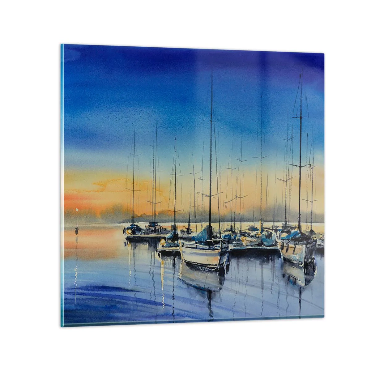 Üveg kép - Egy szép nap vége - 40x40 cm