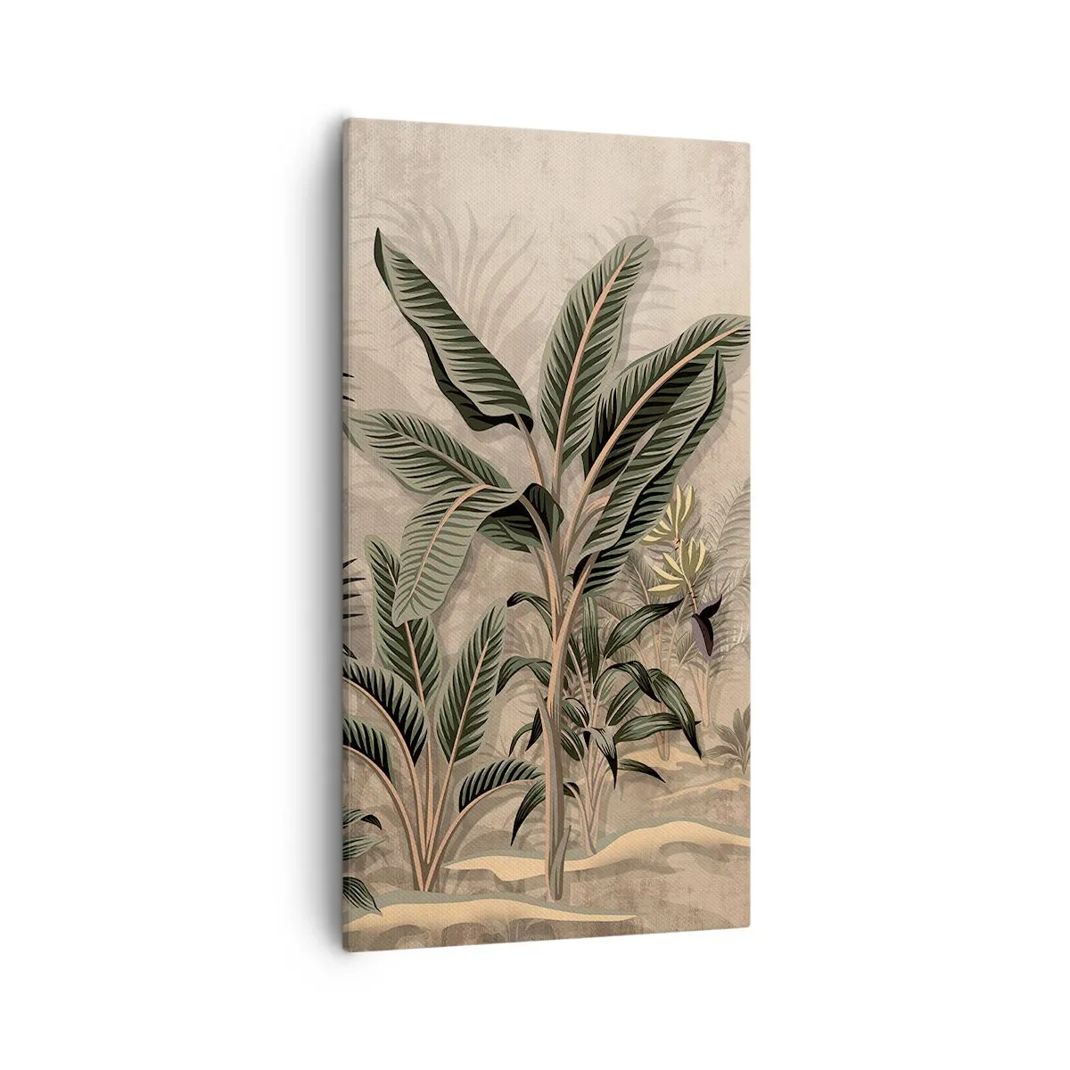 Vászonkép - Gyarmati stílusú metszet - 55x100 cm