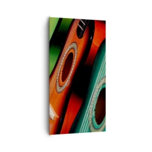 Vászonkép - A gitárnak sok színe van - 65x120 cm