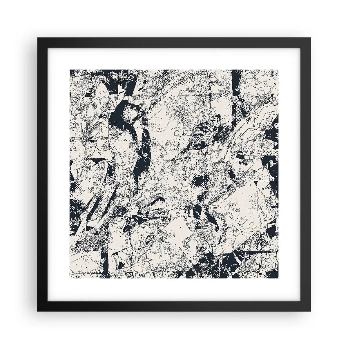 Poszter fehér keretben - Az ellentétek egymásba fonódása - 40x40 cm