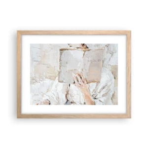 Poszter világos tölgy keretben - Egy másik világban - 40x30 cm