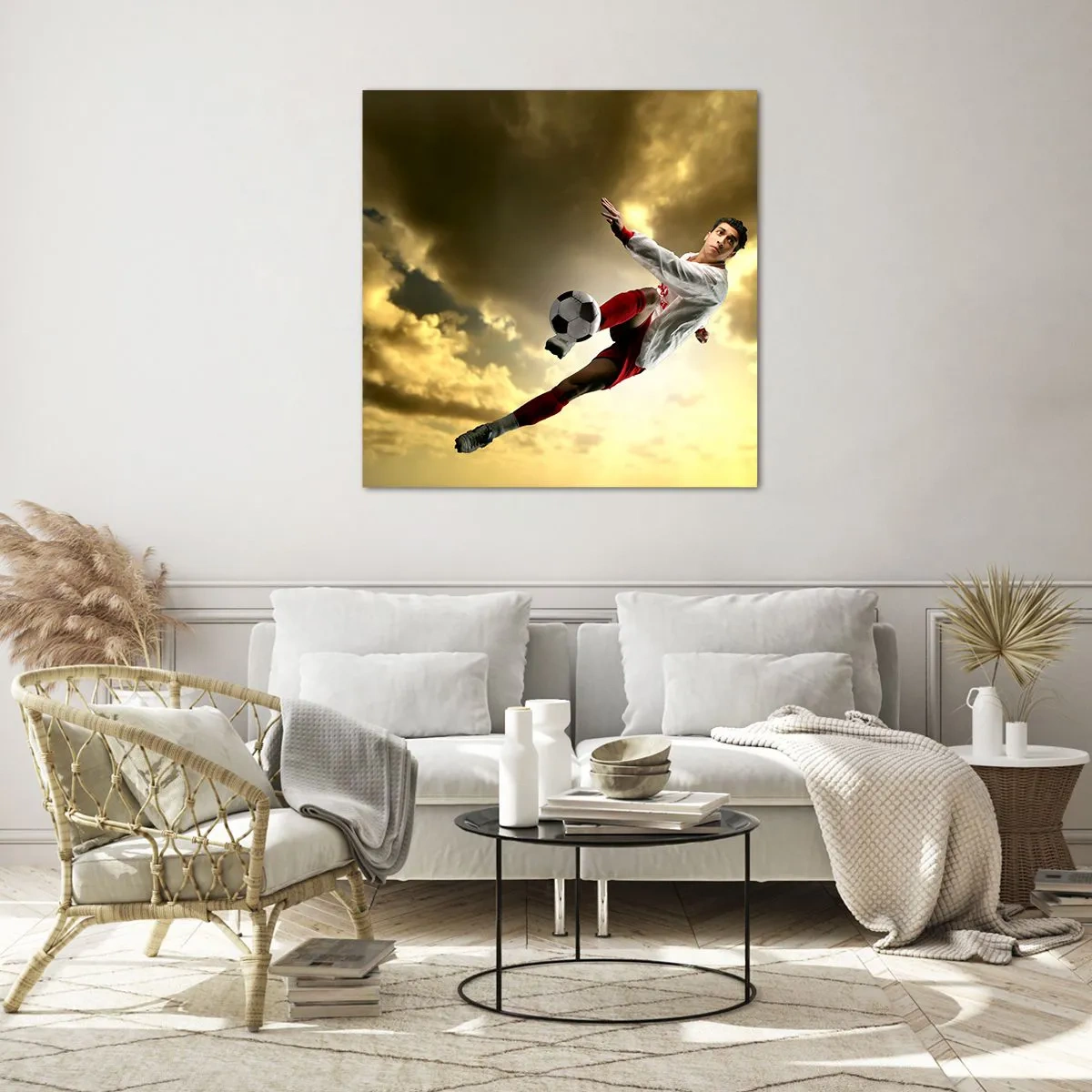 Üveg kép - Futball Mennyország - 60x60 cm