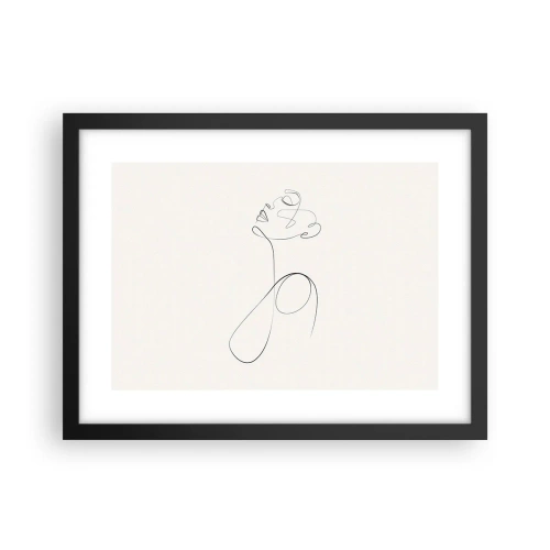 Poszter fehér keretben - Álmokban hurkolt - 40x30 cm