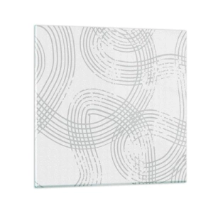 Üveg kép - Nincs egyenes út - 30x30 cm