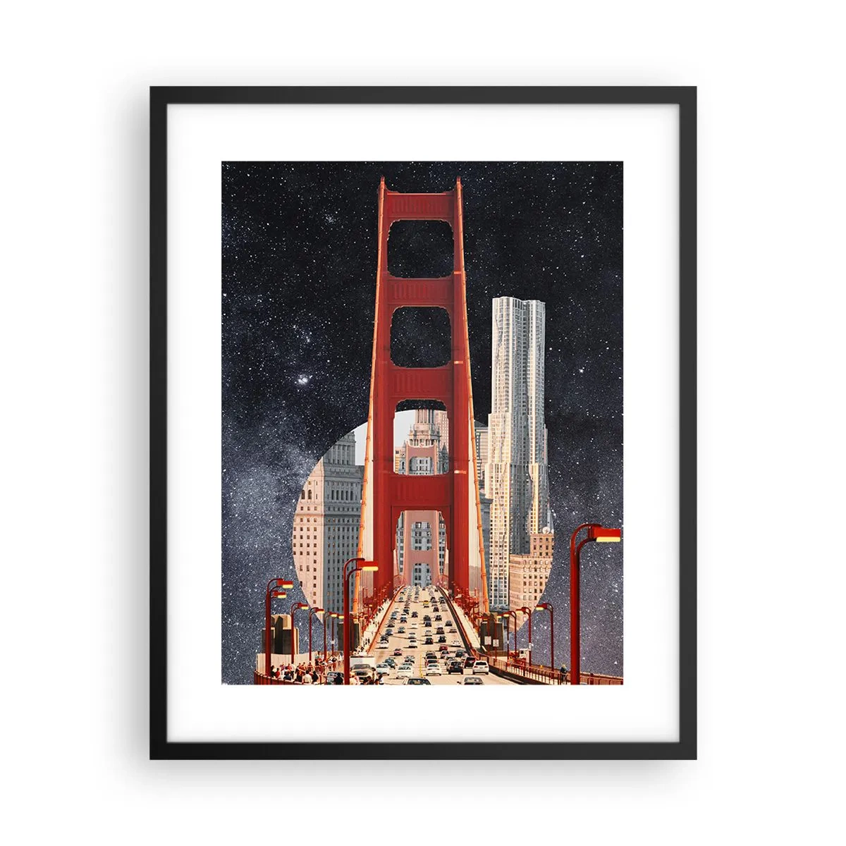 Poszter fehér keretben - Mindig a középpontban - 40x50 cm