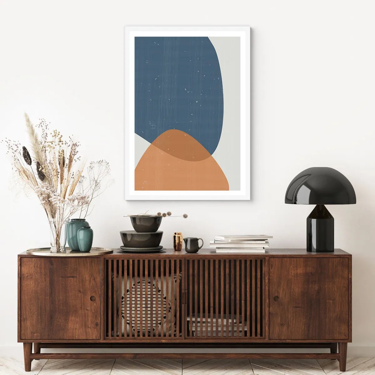 Poszter fekete keretben - Oválisok és hatások - 50x70 cm
