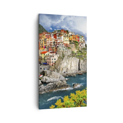 Vászonkép - Egy csoport a sziklákra simulva - 45x80 cm