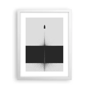 Poszter fekete keretben - Egyenesen a cél felé - 30x40 cm