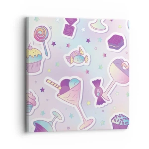 Vászonkép - Hogy minden nap születésnap legyen - 30x30 cm