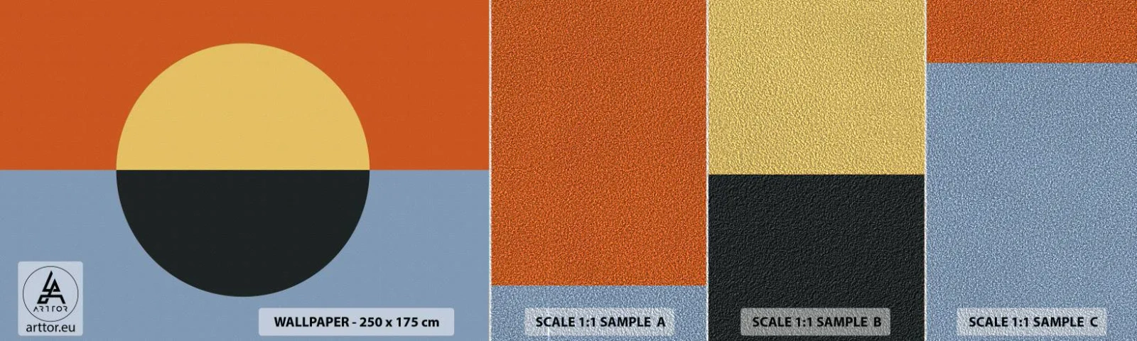 Fotótapéta Minta Premium Sand - A meleg és a hideg kompozíciója - Absztrakció, Darab, Grafika - 100x30 cm