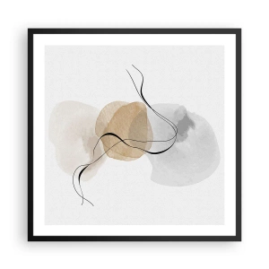 Poszter fehér keretben - Léggyöngyök - 60x60 cm