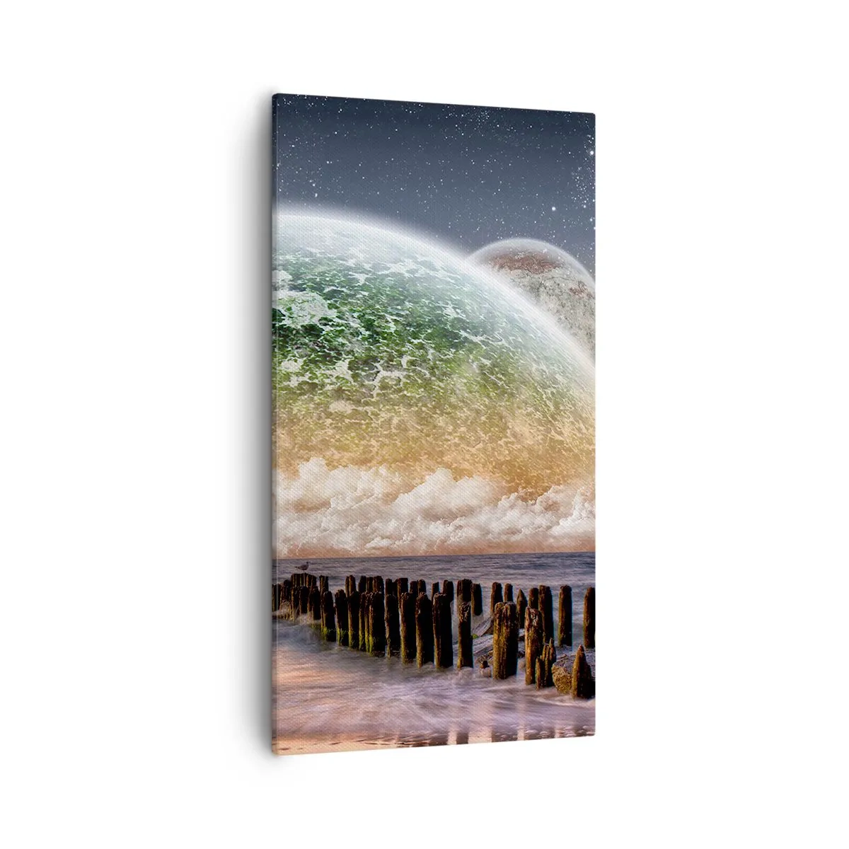 Vászonkép - És a világ kiemelkedett a vízből - 55x100 cm