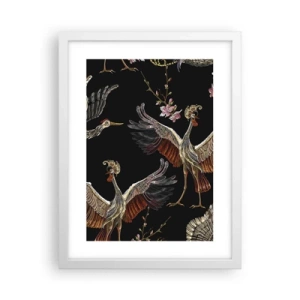 Poszter fekete keretben - Mesebeli madár - 30x40 cm