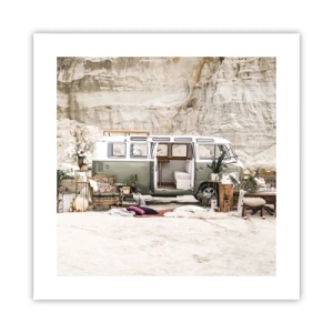 Poszter - Ideje elkezdeni az utazást - 40x40 cm