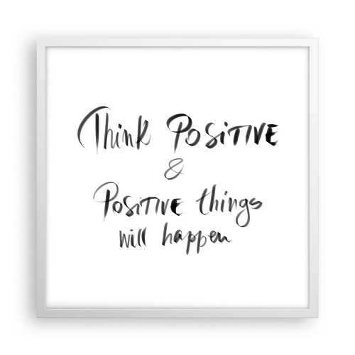 Poszter fekete keretben - Hogyan élj? - 50x50 cm