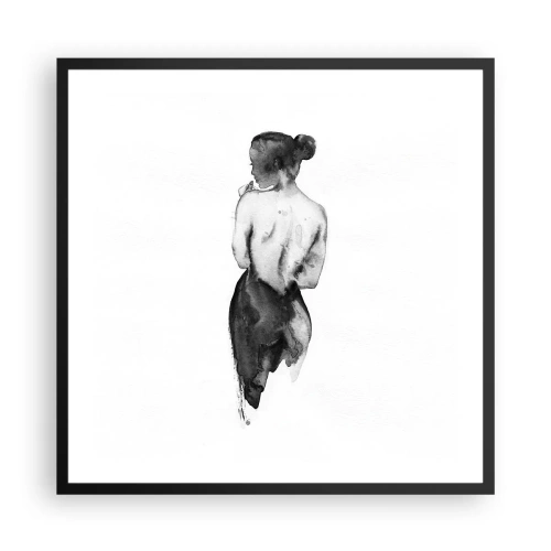 Poszter fehér keretben - Mellette eltűnik a világ - 60x60 cm