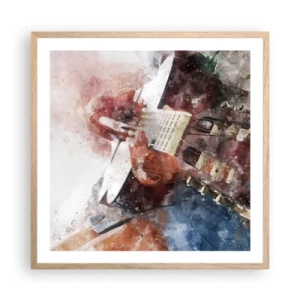 Poszter világos tölgy keretben - És mit gondolsz róla? - 60x60 cm