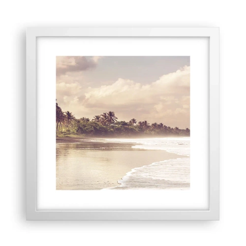 Poszter fekete keretben - A hullámok simogatása - 30x30 cm