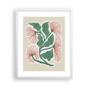 Poszter fekete keretben - Népi és modern - 40x50 cm