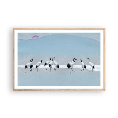 Poszter világos tölgy keretben - Egy forró nap után - 91x61 cm