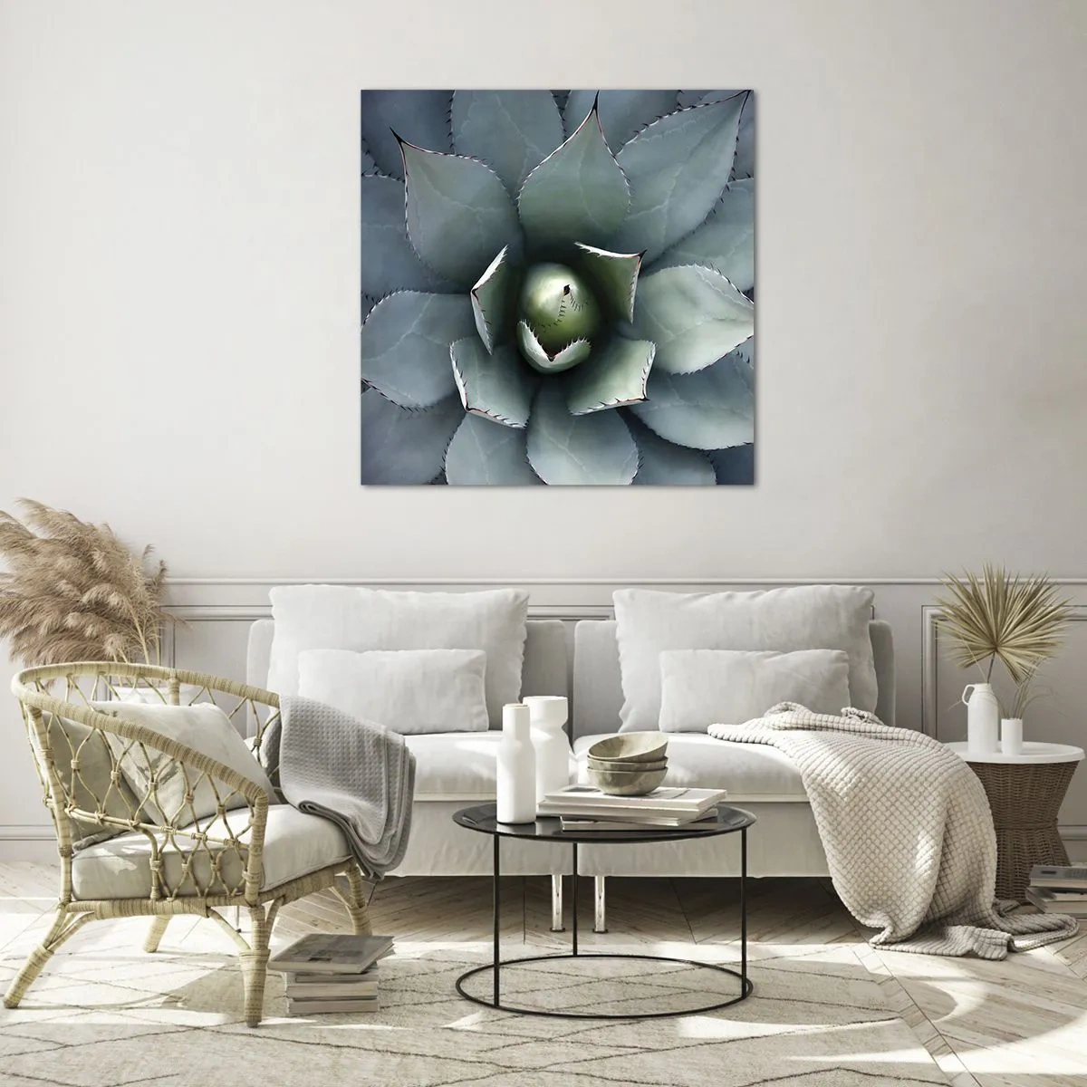 Üveg kép - Wabi és figyelmeztetés - 60x60 cm