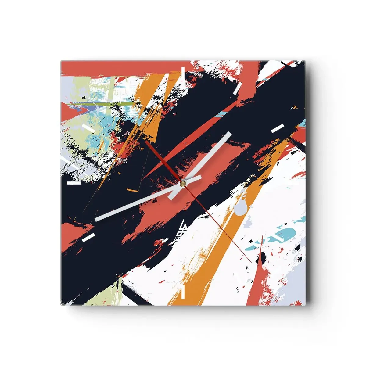 Falióra, Óra - Dinamikus kompozíció - 40x40 cm