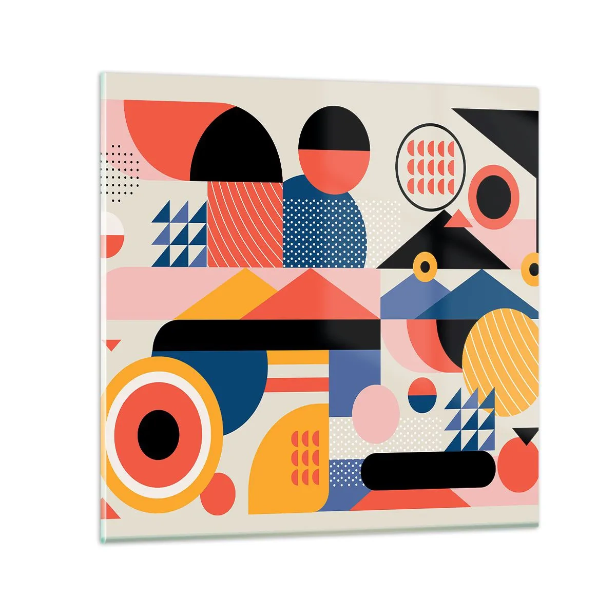 Üveg kép - Összetétel: játszadozzunk - 30x30 cm