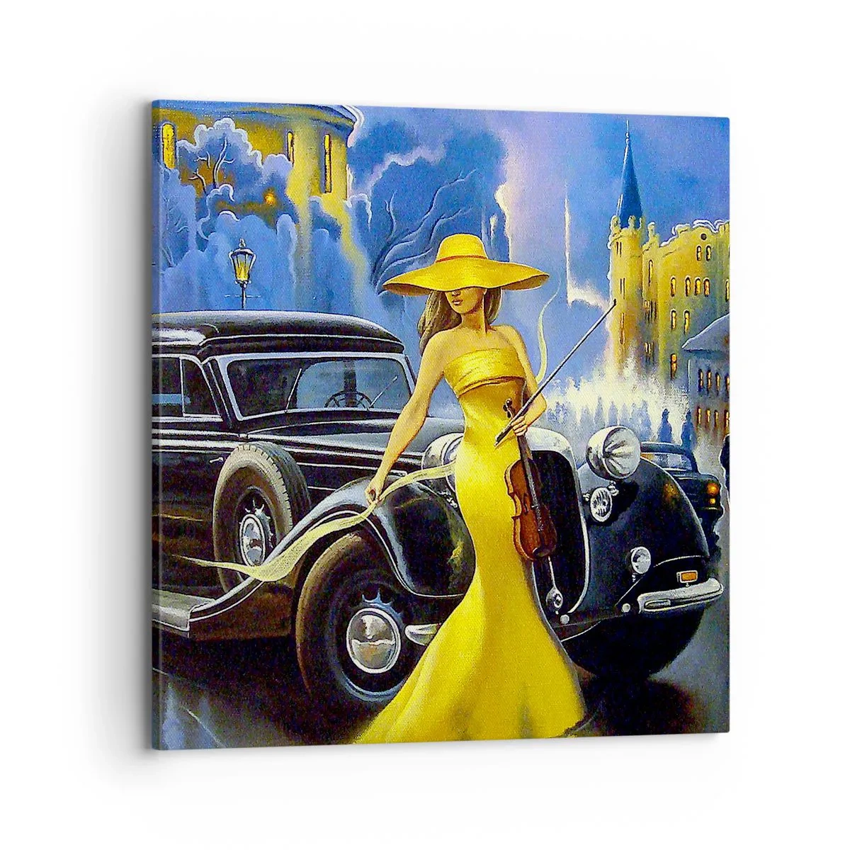 Vászonkép - Noktürn a hegedűre és a szerelemre - 70x70 cm