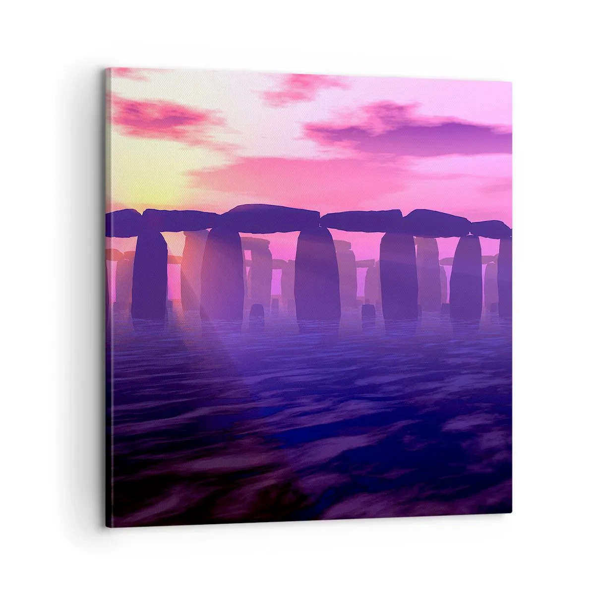 Vászonkép - Hajnali rejtély a ködben - 60x60 cm