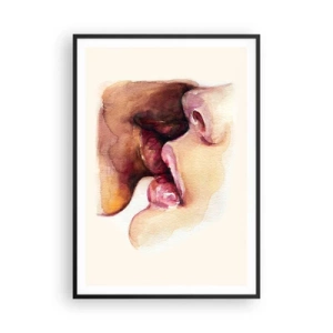 Poszter fehér keretben - Mint éjszaka és nap, föld és ég - 70x100 cm