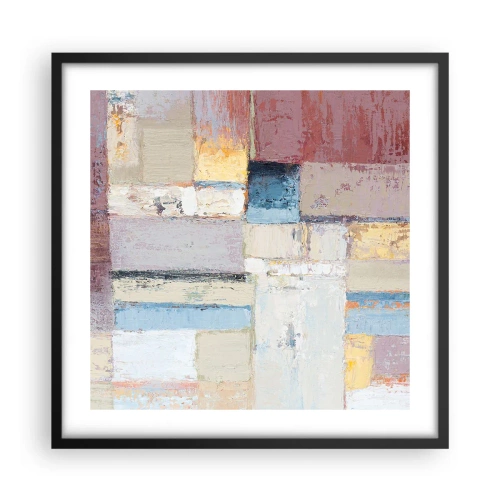 Poszter fehér keretben - A geometria nyugalma - 50x50 cm