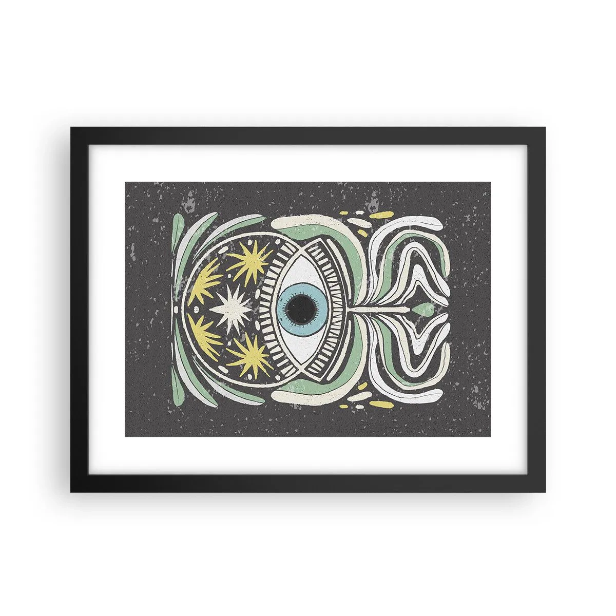 Poszter fehér keretben - Törzsi rituálék - 40x30 cm